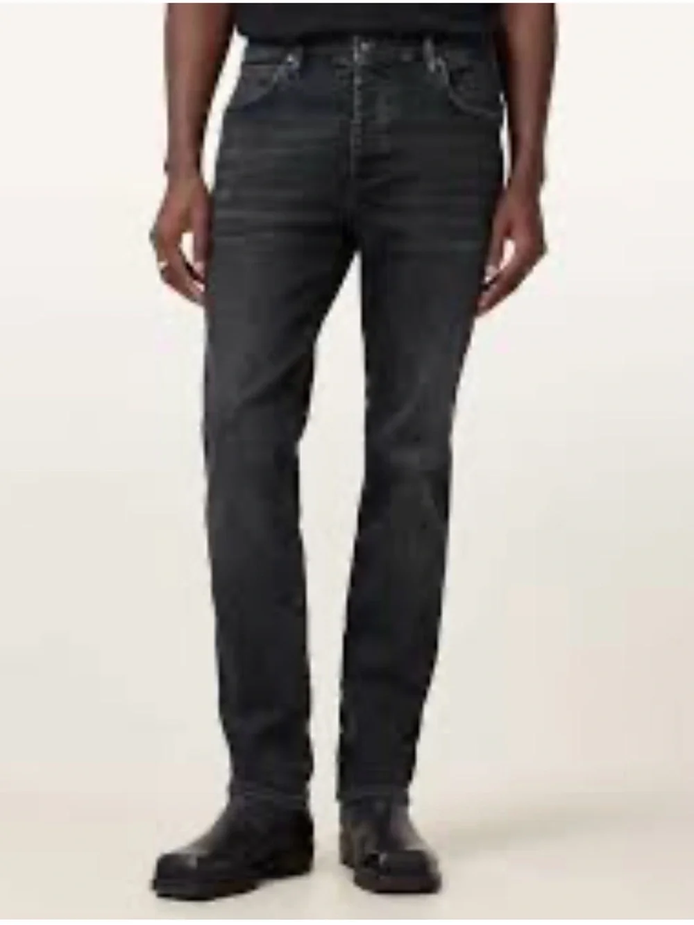 AllSaints Men's Black Slim Jeans